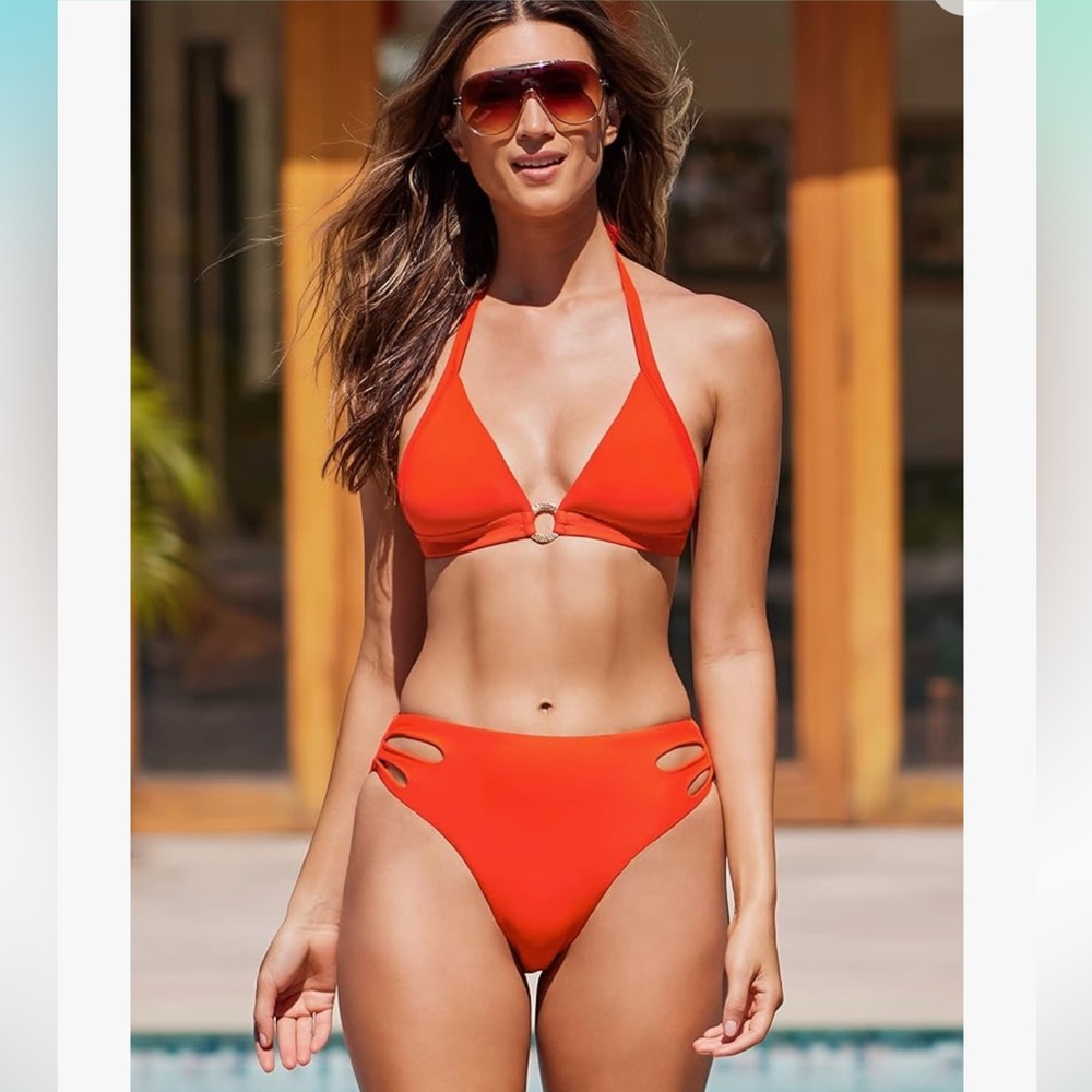 Trina Turk Women's Standard Monaco Cutout High Waist Bikini